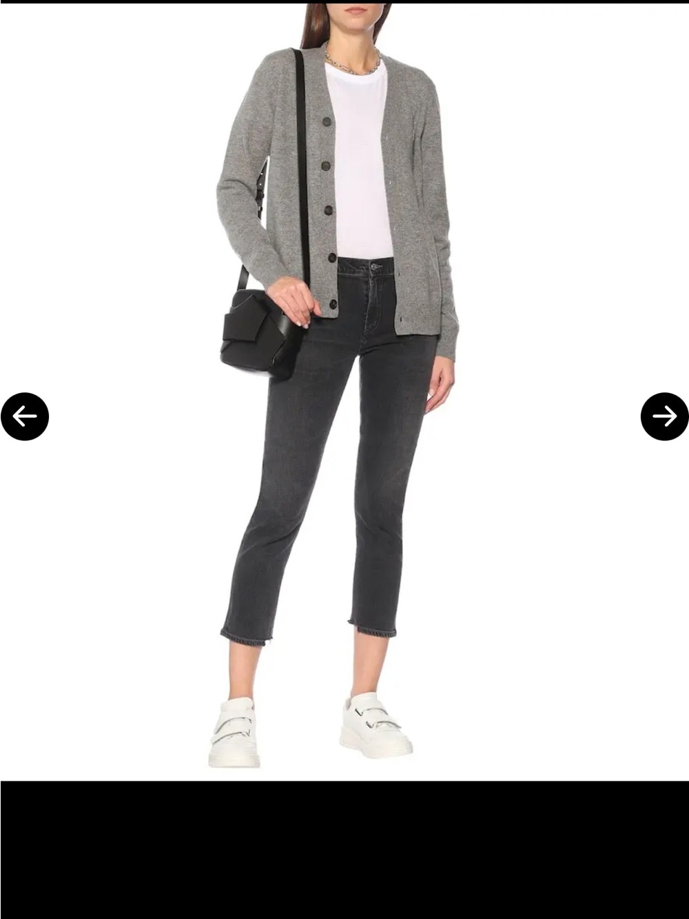 Citizens Of Humanity Washed Black Cropped Skinny Jeans